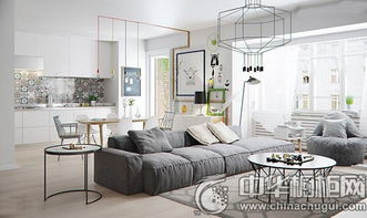 北歐風格公寓設計 白色櫥柜更添空間質感