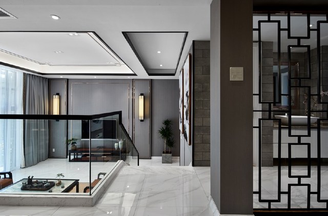 280㎡新中式風格別墅裝修設計案例丨春風十里